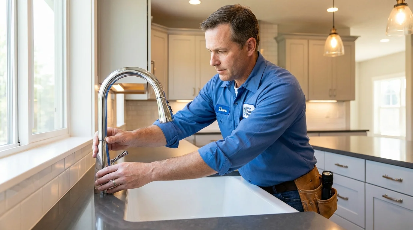 Kitchen faucet installation by Johns Plumbing LLC in Ruidoso