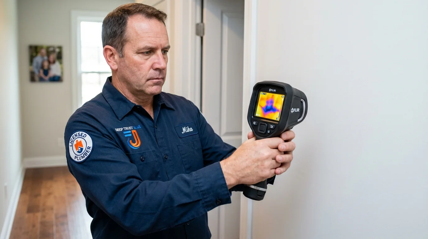 Thermal imaging leak detection by Johns Plumbing LLC in Ruidoso